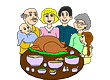 식상 Family Dinner Dinner Party Eating - LillyCantabile / 식신사주 Pixabay